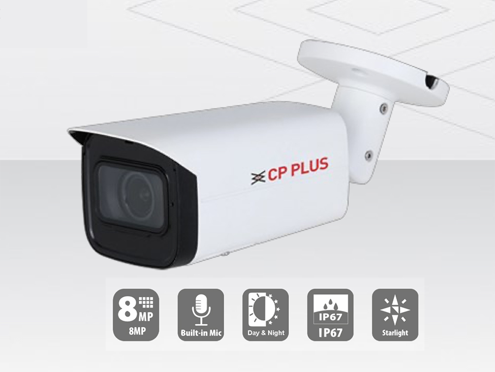 CP-UNC-TC81ZML6C-MD 8MP Network IR Bullet Camera- 60 Mtr. - View 2