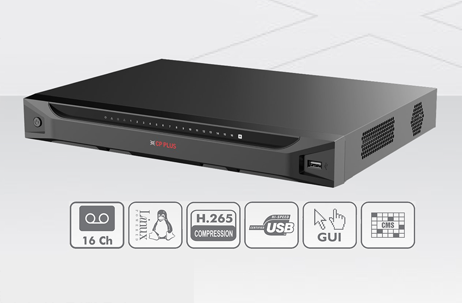 CP-LNR-4K3162-P16 16 Ch. 4K NVR with 16 PoE Ports - View 2
